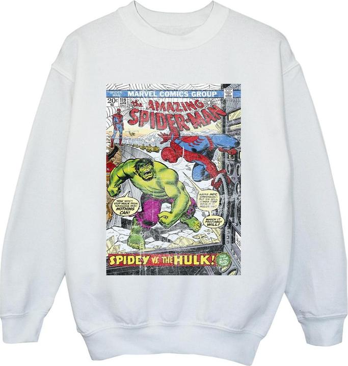 SpiderMan VS Hulk Cover Sweatshirt Jungen