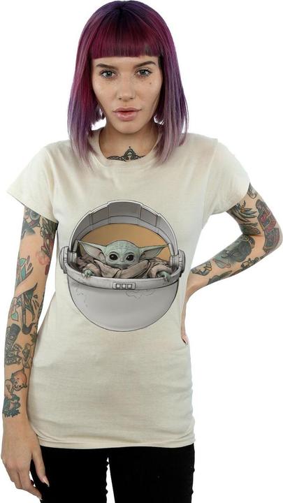 Immagine prodotto Star Wars The Mandalorian The Child Basket Maglietta Donna (L)