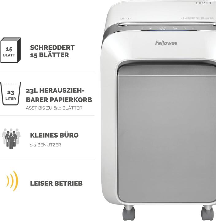 Produktbild Fellowes Powershred LX 211 (Micro Cut) (Microschnitt)