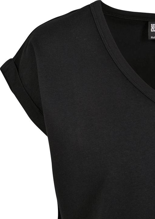 Produktbild Urban Classics Ladies Round V-Neck Extended Shoulder Tee (3XL)