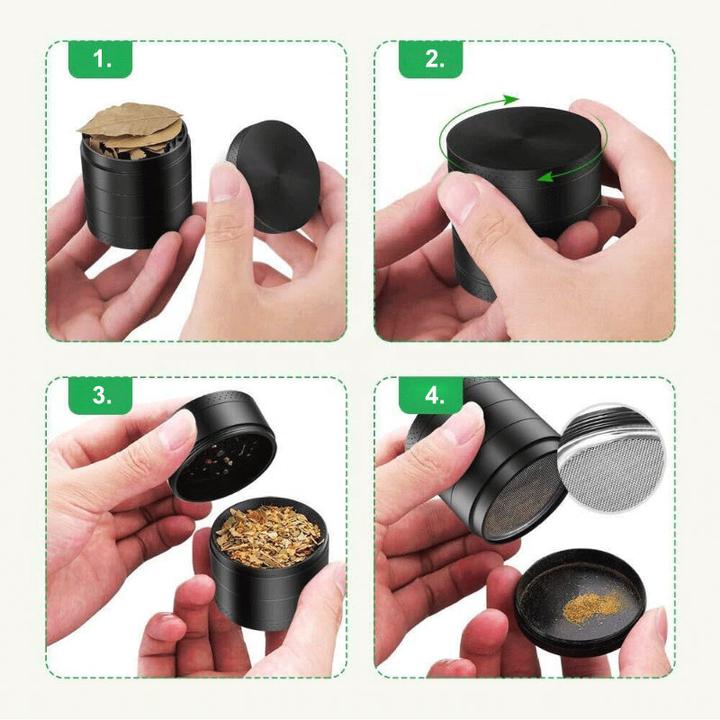 Produktbild Hermex Grinder Kräutermühle Tabakmühle Kräutermahlwerk Kräuter Crusher