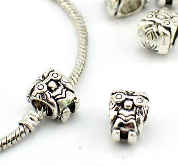 Produktbild Hermex Mystische Wesen Eule Uhu Bead Perle - Silbrig (Zink-Legierung)