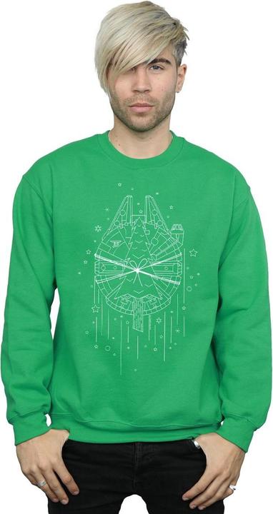 Produktbild Star Wars Millennium Falcon Christmas Tree Delivery Sweatshirt (XL)