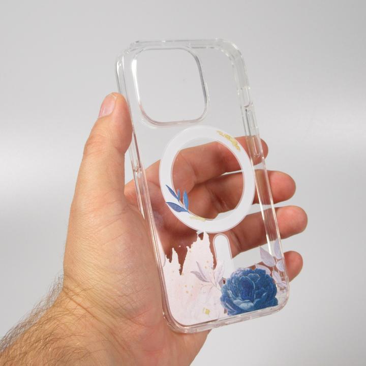 Immagine prodotto PhoneLook Coperchio in gomma siliconica rigida con MagSafe Blue Rose (Apple iPhone 15 Pro Max)