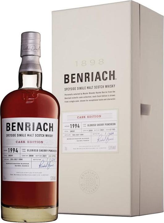 Image du produit BenRiach 1994 Oloroso Puncheon Cask Edition + GB (Single Malt)