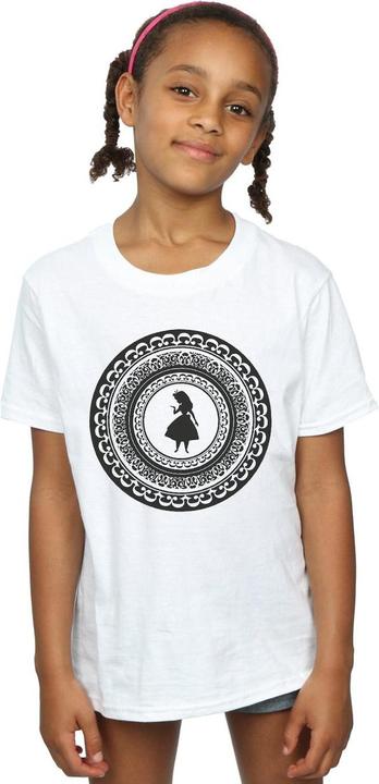 Actual product image Disney Girls Alice In Wonderland Circle Cotton T-Shirt (116)