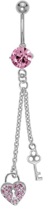Bijouteria Bauchpiercing (Edelstahl, Kristall, Messing)