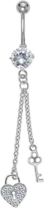 Bijouteria Bauchpiercing (Edelstahl, Kristall, Messing)