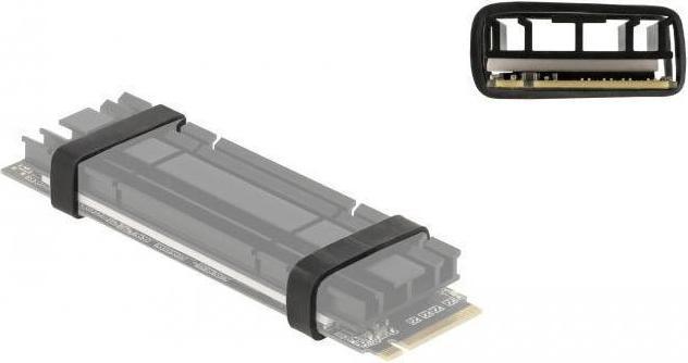 Produktbild Delock Gummiring zur Befestigung für M.2 SSD und Kühlkörper schwarz 10 Stück
