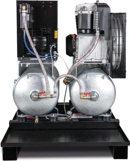Produktbild Stürmer Stationärer Kolbenkompressor AIRPROFI DUO 703/2x75/13 K - mit 2x 75 Liter-Druckluftbehältern und Käl