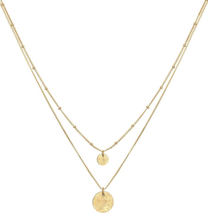 Elli Layer, Organic, Plättchen (925er Sterling Silber, 40 - 45 cm)