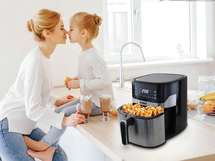 Produktbild Noveen Heissluftfritteuse AF550 6 5 l 1600 W Schwarz Silber