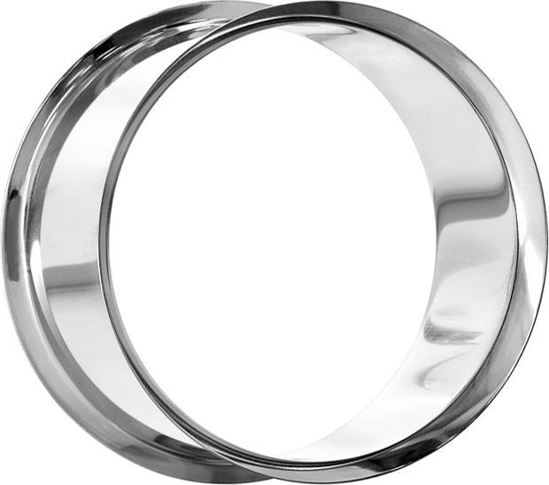 Produktbild Star Piercing Flared Tunnel silber (ohne Messing, Chirurgenstahl 316L)