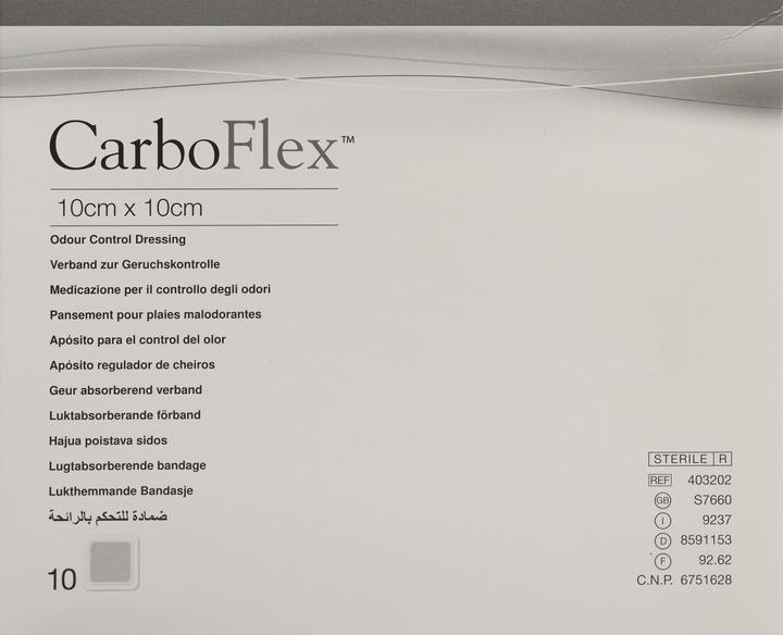 Actual product image Carboflex Aktivkohle Verband 10x10cm steril