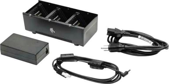 Zebra 3 Slot Batt Lader Uk Pwr Cor (3 Pcs., Oplaadbare batterijen + lader)