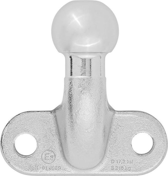 Actual product image ProPlus Trailer coupling ball silver right-angled