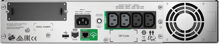 Actual product image APC Smt1500rmi2u (1500 VA, 1000 W, Line-interactive UPS)