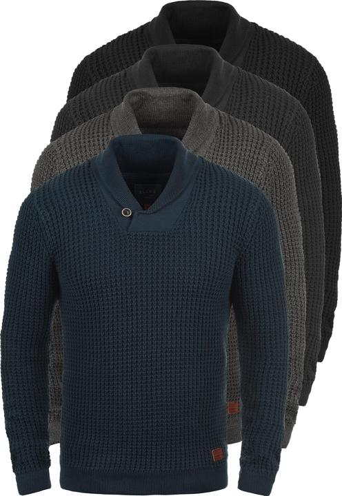 Immagine prodotto Blend Weko Maglione In Maglia Grossa Pullover Maglieria Da Uomo Con Collo A Scialle In Cotone 100% (XL)