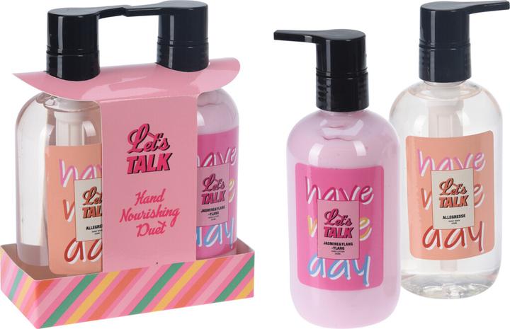 Let's Talk Handseife und Handcreme Set (Handseife Nachfüllpackung, 250 ml)