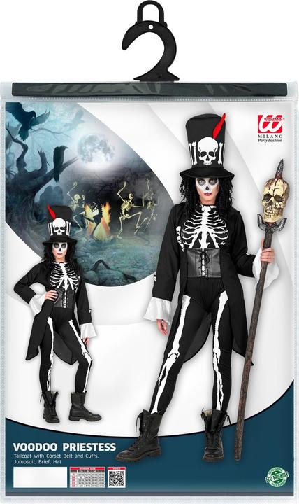 Image du produit Widmann Costume de prêtresse vaudou taille L, robe avec chapeau (L)