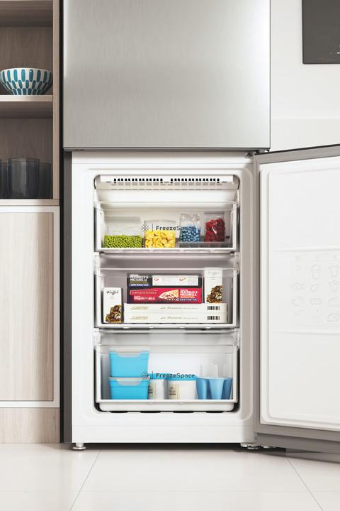 Actual product image Indesit INFC9 TI22X Free-standing fridge freezer 367 L E Stainless steel (367 l)