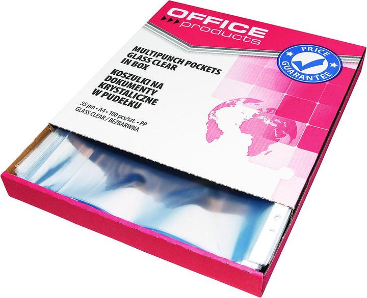 Office Products Buste per documenti PP A4 cristallino 100pz (21142535-90) (A4, 100 x)