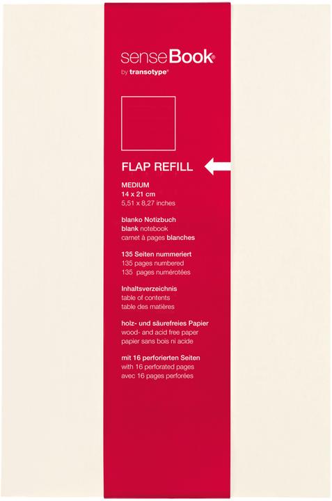 Produktbild Transotype senseBook Flap Refill (A5, Blanko)