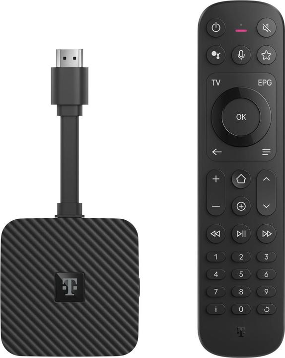 Actual product image Telekom MagentaTV Stick (2nd generation) - Black (16 GB, Android 12)