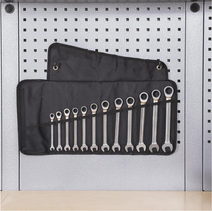 Actual product image Stier Set di chiavi combinate a cricchetto, apertura chiave 8 - 19 mm, 12 pezzi (19 mm, 18 mm, 16 mm, 15 mm, 8 mm, 14 mm, 12 mm, 13 mm, 17 mm, 9 mm, 10 mm, 11 mm)
