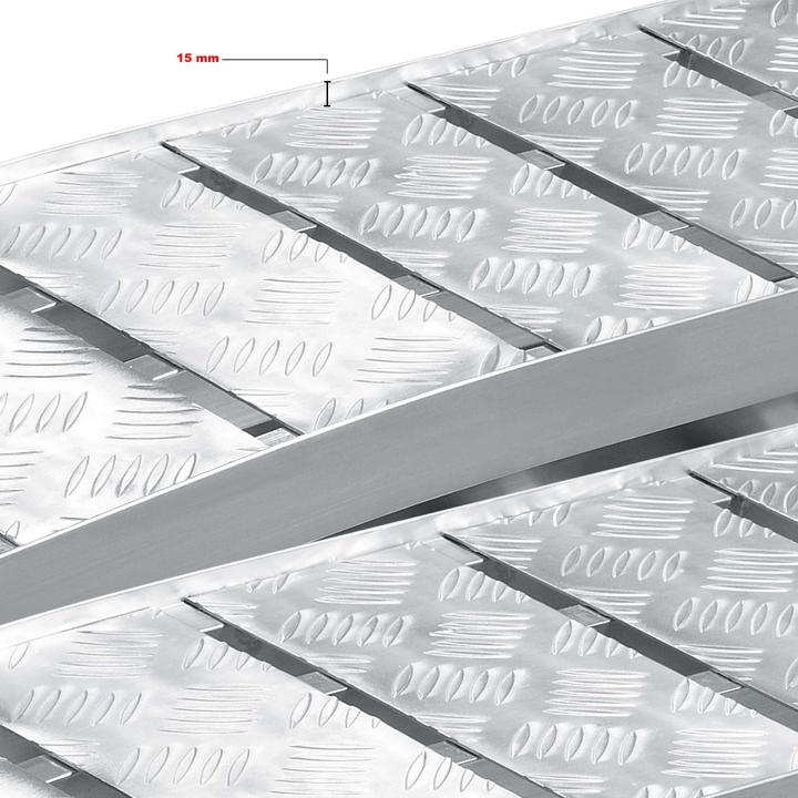 Produktbild Wiltec 2xAuffahrrampe 228cm 1360kg Quad ATV faltbar Auffahrschiene Alu Rampe