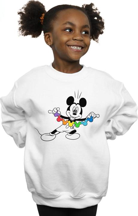 Produktbild Disney Mickey Mouse Rainbow Chain Sweatshirt Mädchen (140, 146)