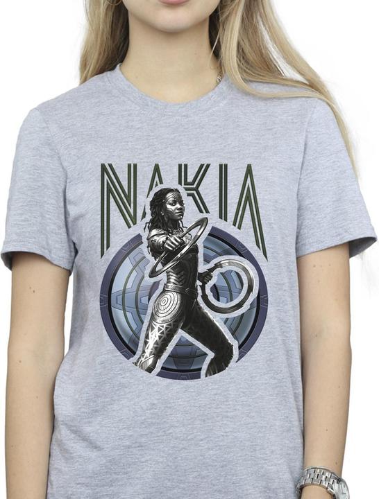 Immagine prodotto Wakanda Forever Nakia Shield Maglietta Ampia Donna (S)