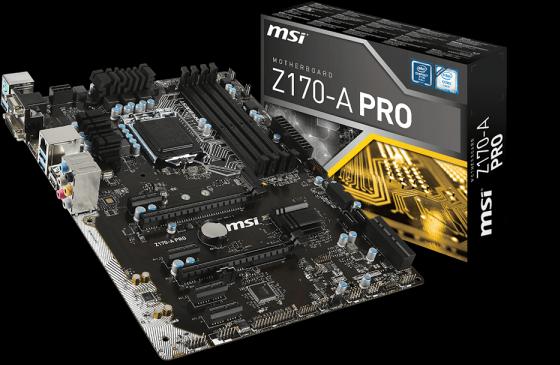 Produktbild MSI Z170-A Pro (LGA 1151, Intel Z170, ATX)