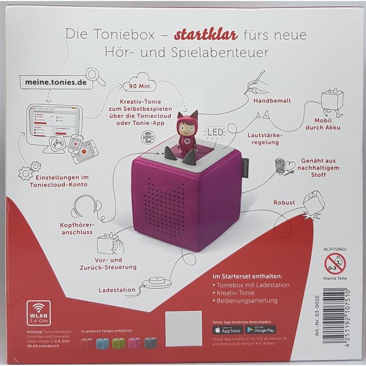 Actual product image Tonies Toniebox starter set berry (creative tone) (German)
