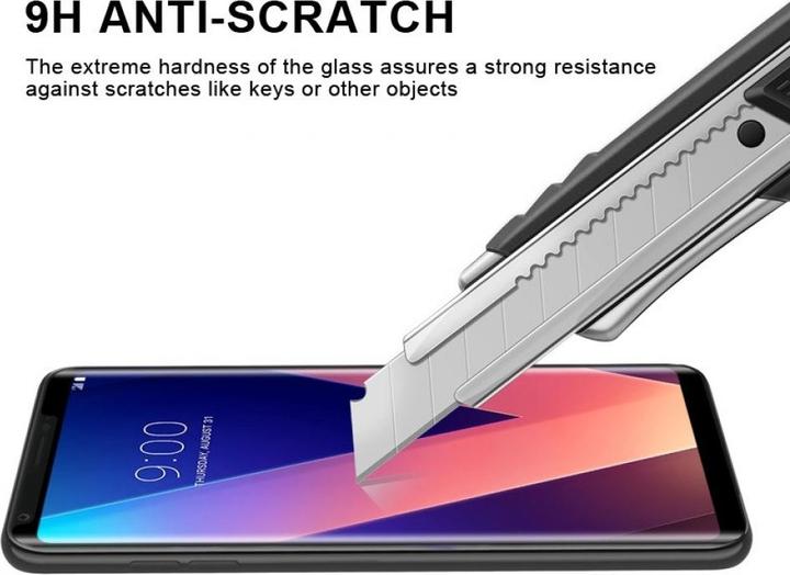 Image du produit Screenguard LG V30 Full Screen Protection en verre blindé 2.5D 9H (1 pièce(s), LG V30)