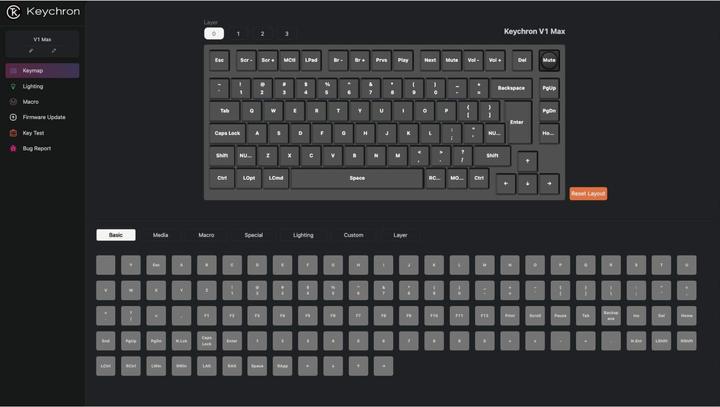 Produktbild Keychron V1 Max (CH, Kabelgebunden, Kabellos)