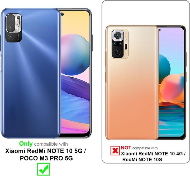 Image du produit Cadorabo Coque pour Xiaomi RedMi NOTE 10 5G / POCO M3 PRO 5G universel avec Clip (Xiaomi Redmi Note 10 5G, Xiaomi Poco M3 Pro 5G)