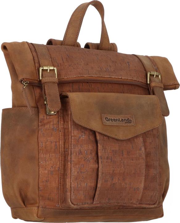 Greenland Nature Nature Rucksack Leder 38 cm Laptopfach (10 l)