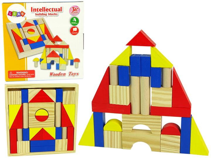 Produktbild Holzecke Farbiges Holzhaus-Block-Set