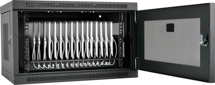Actual product image Eaton Tripp Lite Series CS16USB Mobile trolley and cabinet Cabinet for managing portable devices Black