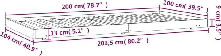 Image du produit VidaXL Friedrick (100 x 200 cm)