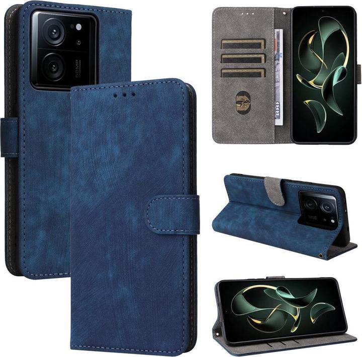 Productafbeelding Cover-Discount Xiaomi 13T / 13T Pro - Etui met RFID-blokker donkerblauw (Xiaomi 13T)