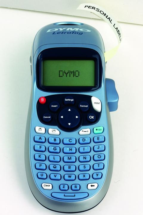 Produktbild Dymo Hand-Beschriftungsgerät "LetraTag PLUS", inkl. 1 Papierband in weiss & 1 Plastikband transparent