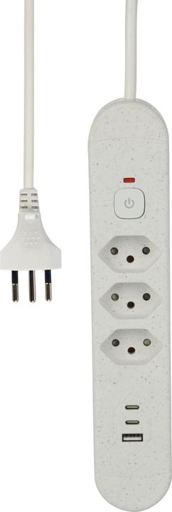 Image du produit Schönenberger Steckdosenleiste Re:Life USB (3 x, Type 13, 1.80 m)