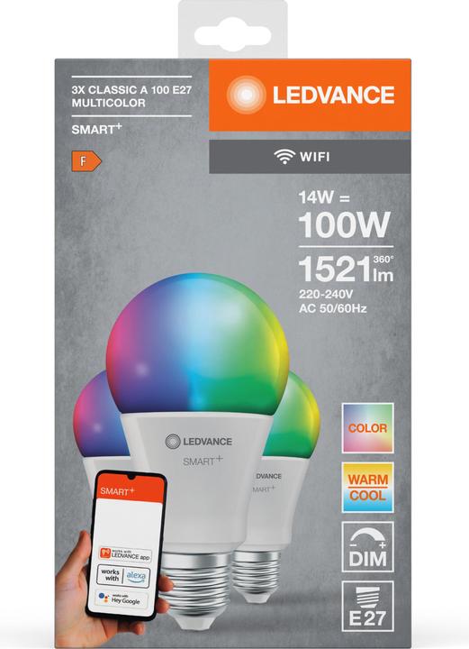 Image du produit Ledvance Smart+ (E27, 14 W, 1521 lm, 3 x, F)