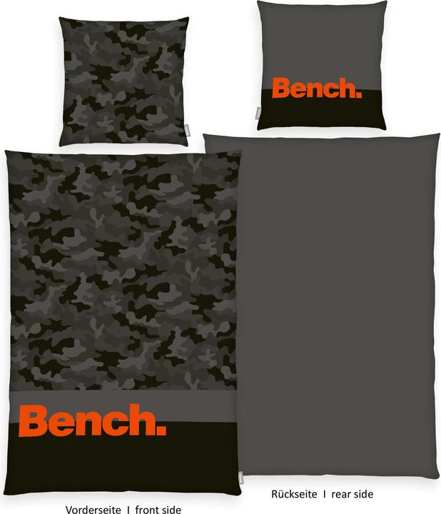 Image du produit Herding Klaus GmbH Garniture de lit Bench Camouflage Anthracite (Housse de couette, 160 x 210 cm)