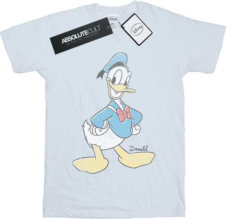Actual product image Disney Womens/Ladies Donald Duck Classic Donald Cotton Boyfriend T-Shirt (S)
