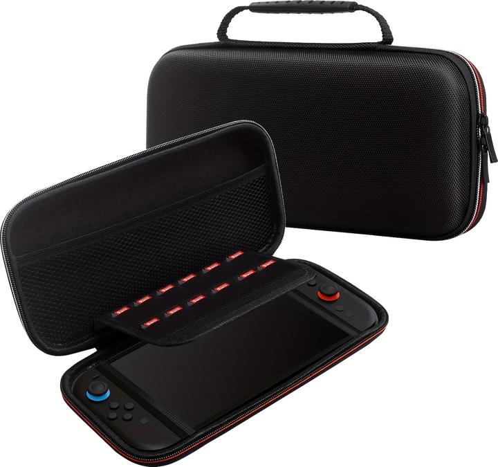 Produktbild PhoneLook Harte Tragetasche für Nintendo Switch 2 (2025) mit Mesh-Taschen und Griff (Switch 2)
