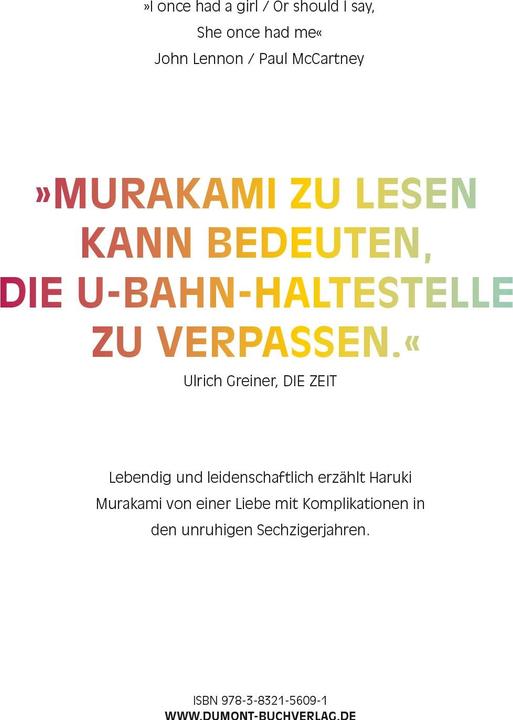 Produktbild Naokos Lächeln (Deutsch, Haruki Murakami, 2017)