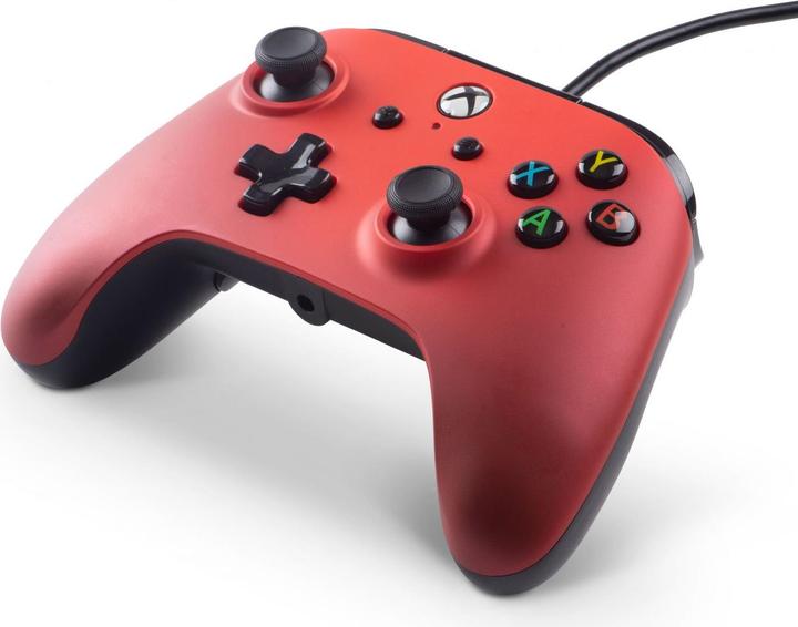 PowerA Contrôleur filaire amélioré Crimson Fade (Xbox One X, Xbox Series X, Xbox One S, Xbox Series S)